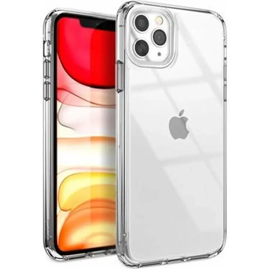 iPhone 11 Pro Kılıf Şeffaf Kristal Darbe Emici Kamera Korumalı Silikon Kapak