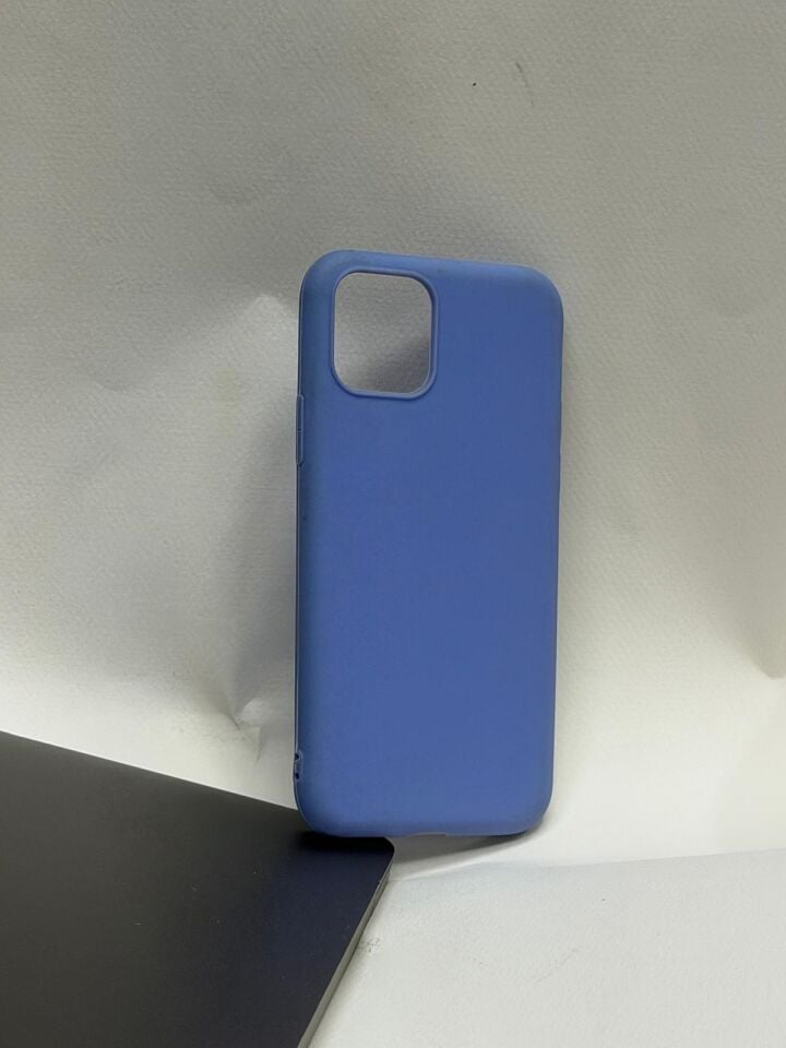 iPhone 11 Pro Uyumlu İçi Kadife Lansman Kılıf – Kamera Korumalı Soft Silikon Arka Kapak Lacivert