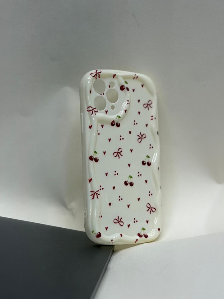 iPhone 11 Pro Kılıf - Bahar Esintisi Tasarımlı Çiçekli Kiraz Desenli
