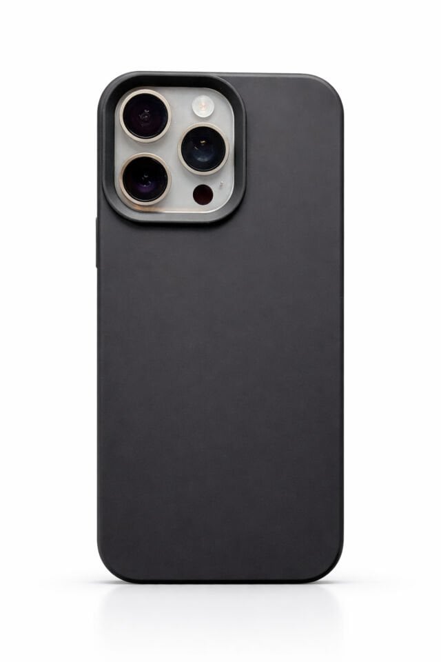 iPhone Uyumlu Silikon Darbe Emici Kılıf Siyah iPhone 15 ProMax