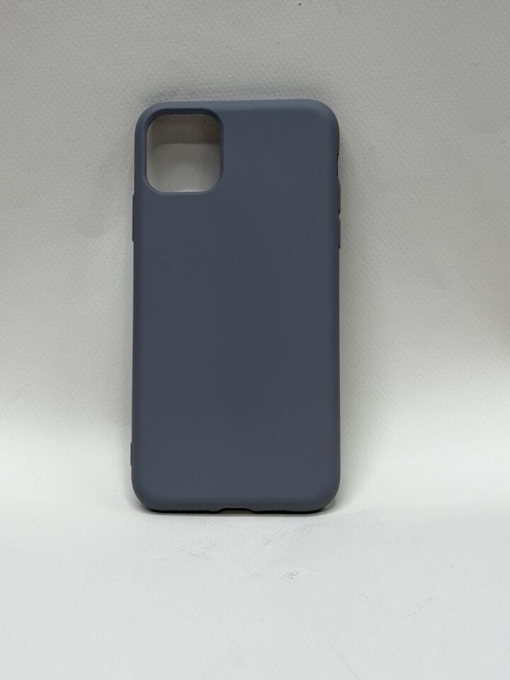 iPhone 11 Pro Max İçi Kadife Lansman Silikon Kılıf – Kamera Korumalı ve Premium Dokunuş Gri
