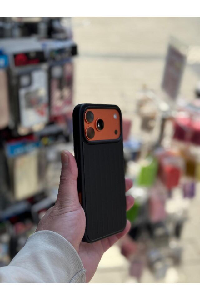 Iphone 17 Pro Max - Rimowa Premium Valiz Desenli Magsafeli Telefon Kılıfı – Güçlü Koruma
