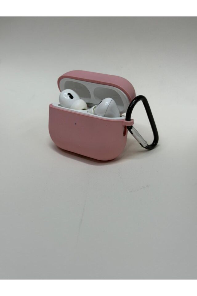 AirPods Pro / Pro 2 / Pro 3 Uyumlu Premium Silikon Kılıf - Darbe Emici Koruyucu Kılıf (Lansman Serisi) Pembe