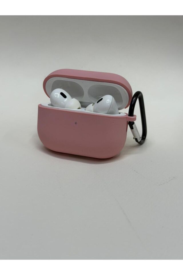 AirPods Pro / Pro 2 / Pro 3 Uyumlu Premium Silikon Kılıf - Darbe Emici Koruyucu Kılıf (Lansman Serisi) Pembe