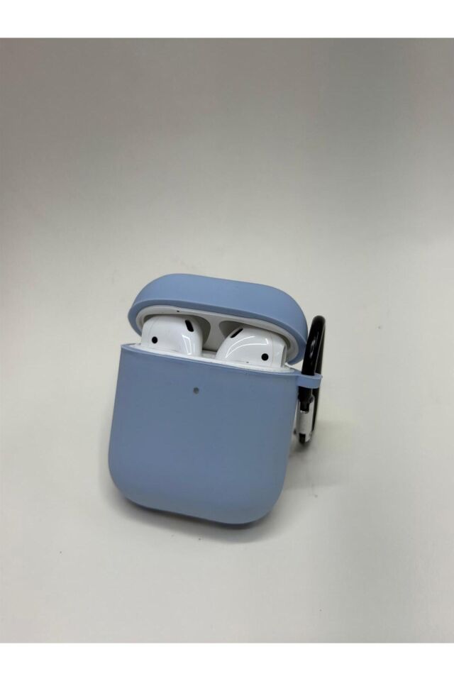 AirPods 1. ve 2. Nesil Uyumlu Darbeye Dayanıklı Silikon Kılıf Mavi