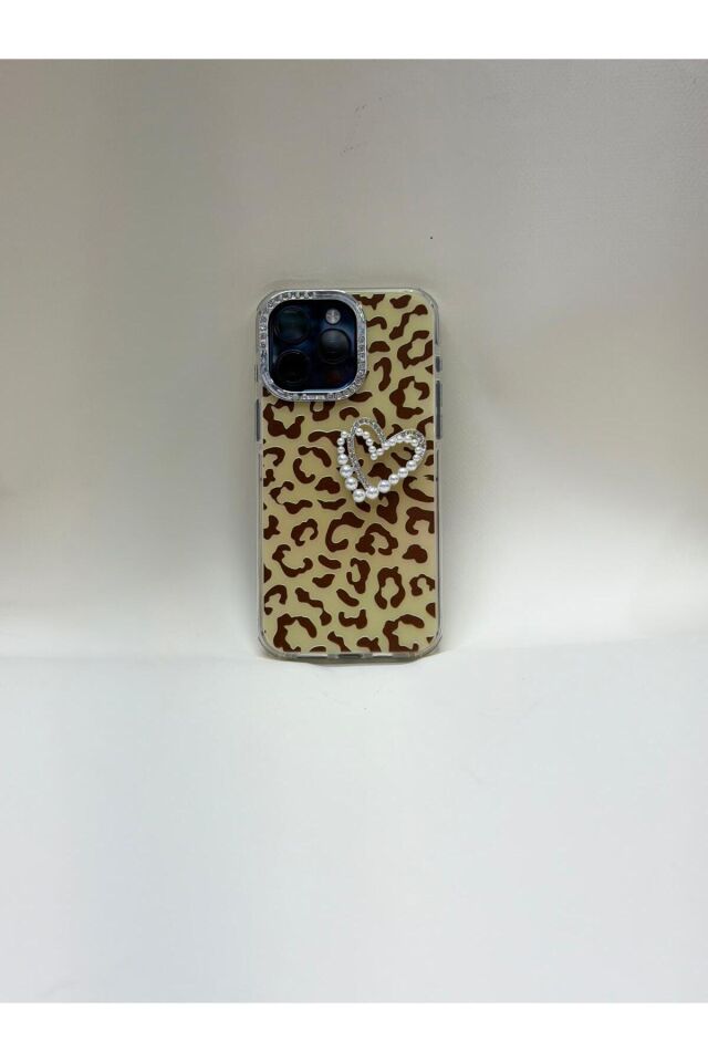 Iphone 15 Pro Max Uyumlu Bling Bling Premium Kılıf Turuncu