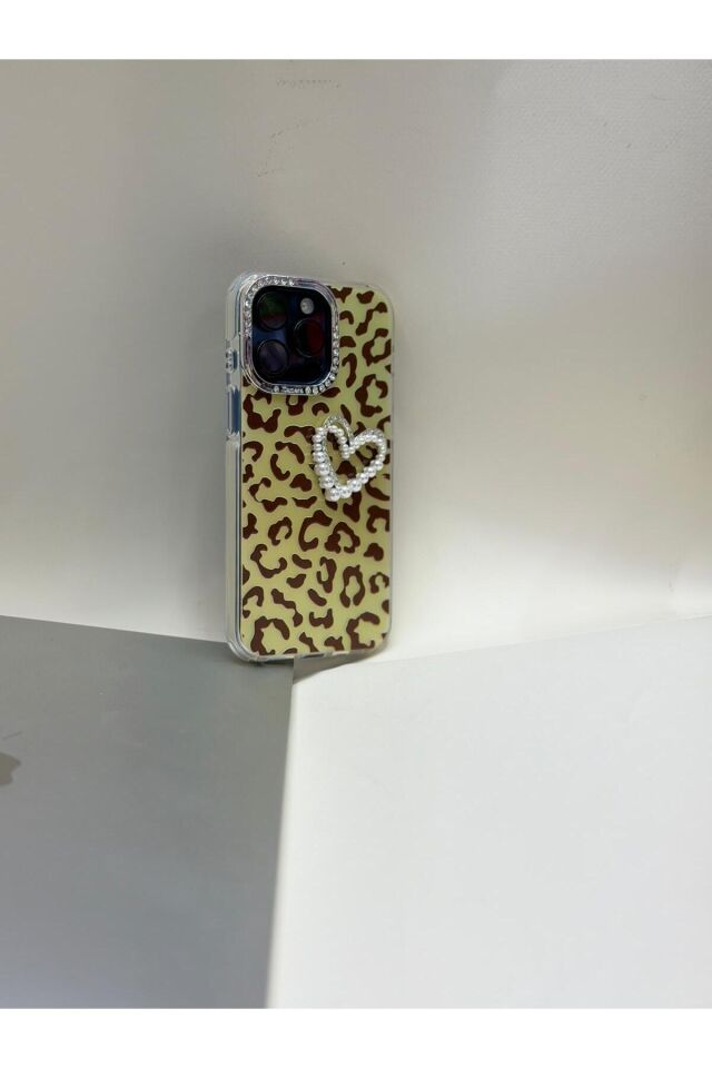Iphone 15 Pro Max Uyumlu Bling Bling Premium Kılıf Turuncu