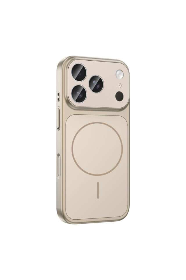 iPhone 17 Pro Max Kılıf ATA M-Safe Şarj Özellikli Kamera Korumalı Formen Kapak - Mavi