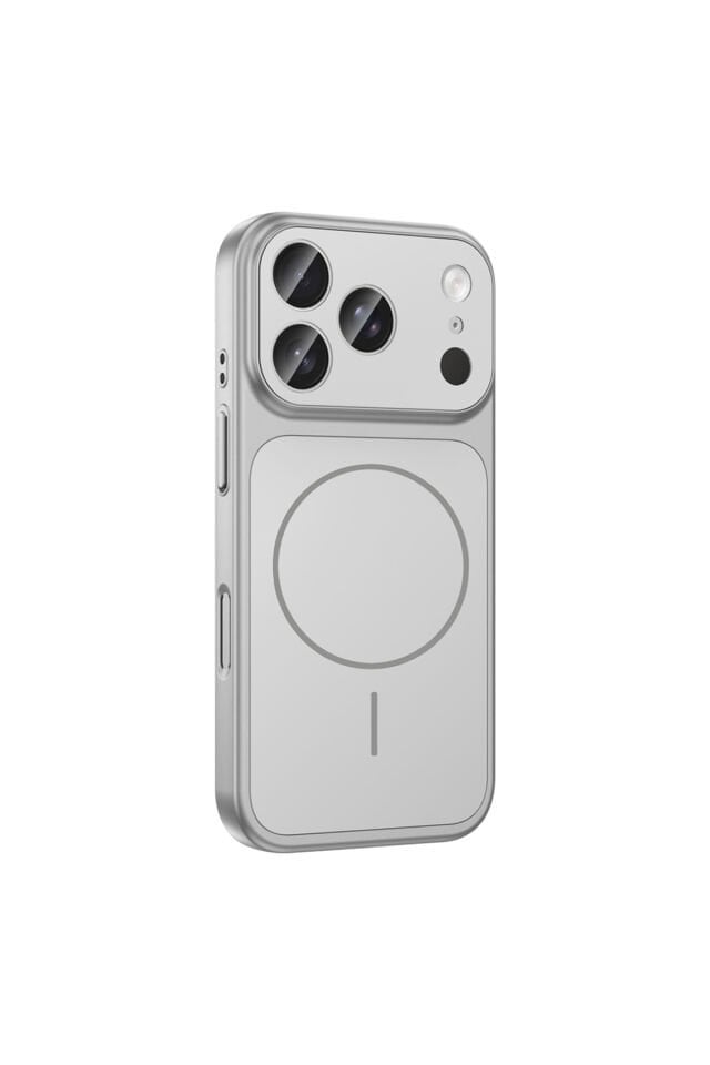iPhone 17 Pro Max Kılıf ATA M-Safe Şarj Özellikli Kamera Korumalı Formen Kapak - Mavi
