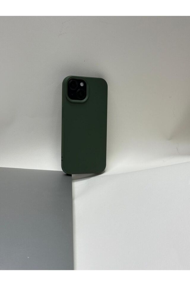 Iphone 15 Silikon Lansman Kılıf Haki