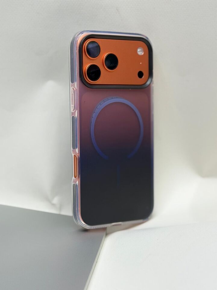 iPhone 17 Pro Max Uyumlu Rainbow MagSafe Kılıf - Sararmaz
