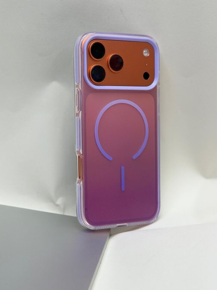 iPhone 17 Pro Max Uyumlu Rainbow MagSafe Kılıf - Sararmaz