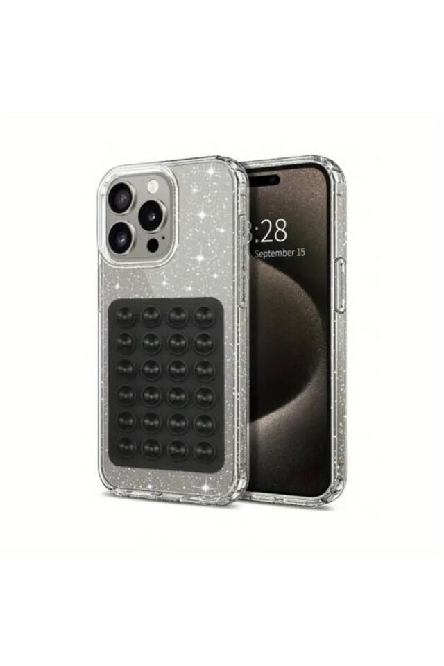 Silikon Vantuzlu Telefon Tutacağı  24 Vantuzlu 1 Paket Yapışkanlı Cep Telefonu Tutucu 676XSERI