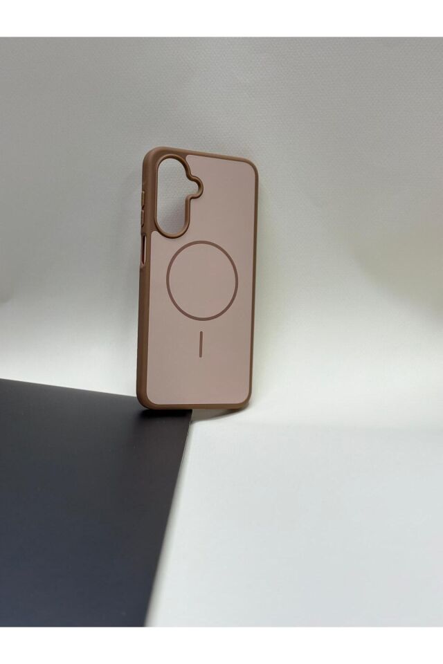 Samsung A26 Uyumlu Magsafe Premium Kılıf Kahverengi