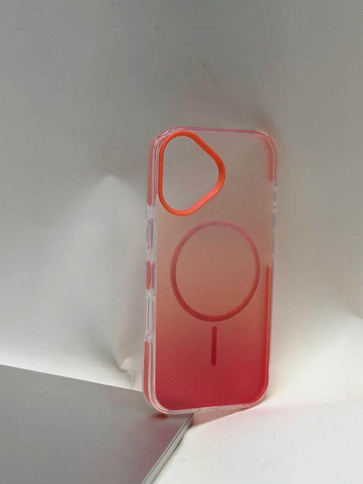 iPhone 17 ile Uyumlu Rainbow Magsafe Kılıf – Renk Değiştiren Koruma Lacivert