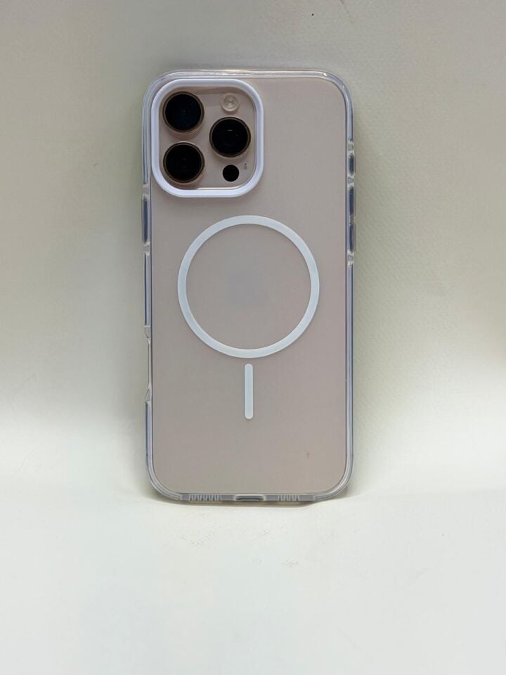 iPhone 16 ile Uyumlu Rainbow Magsafe Kılıf – Renk Değiştiren Koruma Şeffaf