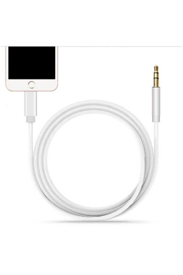 Lightning Aux 3.5Mm 1Metre Kablo Jack Dönüştürücü Aparat Iphone 7 8 X 11 12 13 Uyumlu Ses Otg Kablo