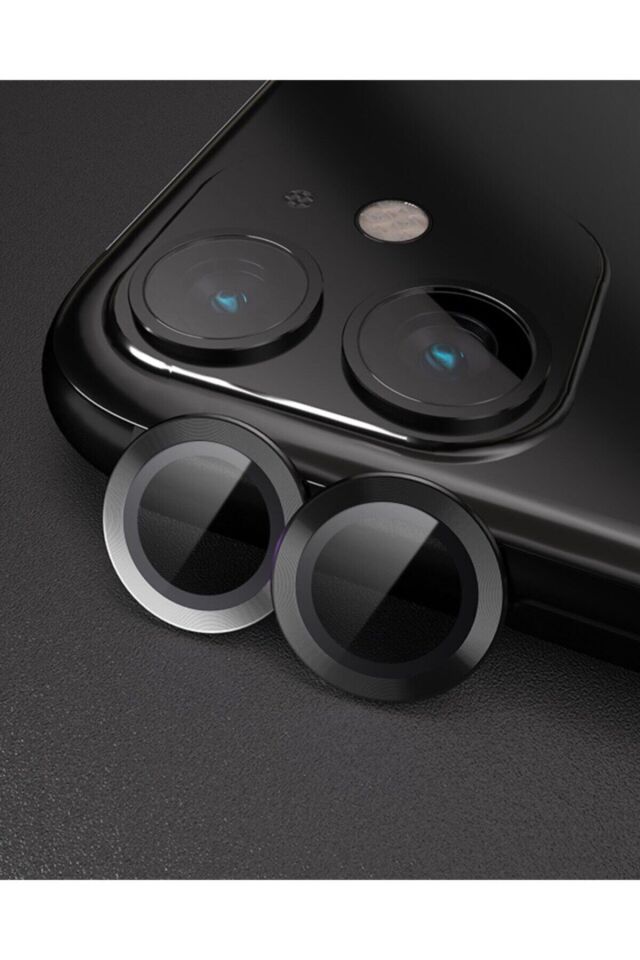 Iphone 11/12/12mını Uyumlu Orjınal Kamera Lensı 1.kalıte Sıyah Renk