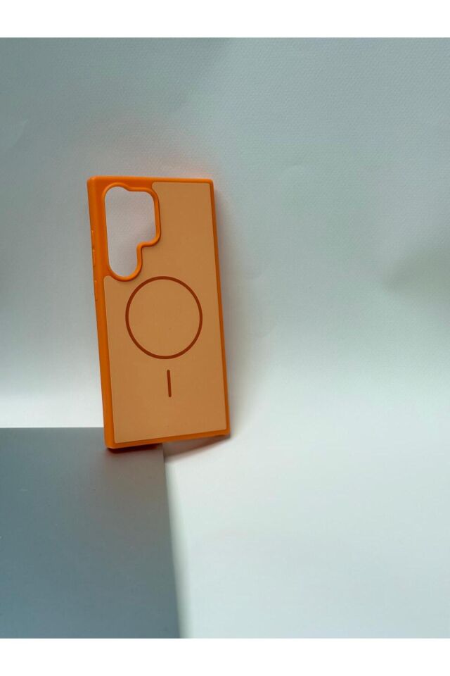 Samsung S24 Ultra Uyumlu Premium Magsafe Kılıf Turuncu