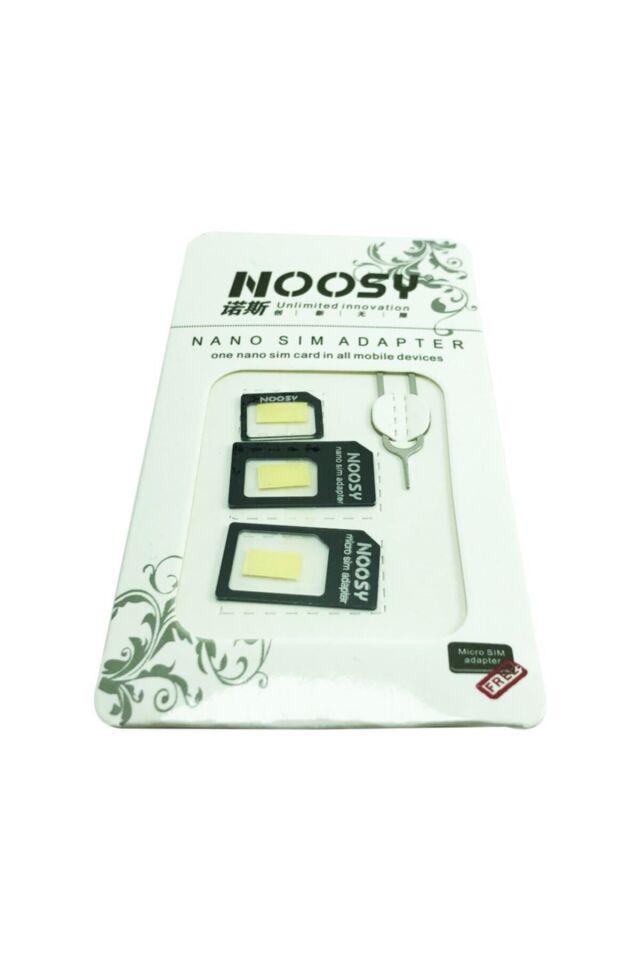 Fırsat Ayı Noosy Nano Sim Kart Dönüştürücü Aaparatı Ve Iğnesi