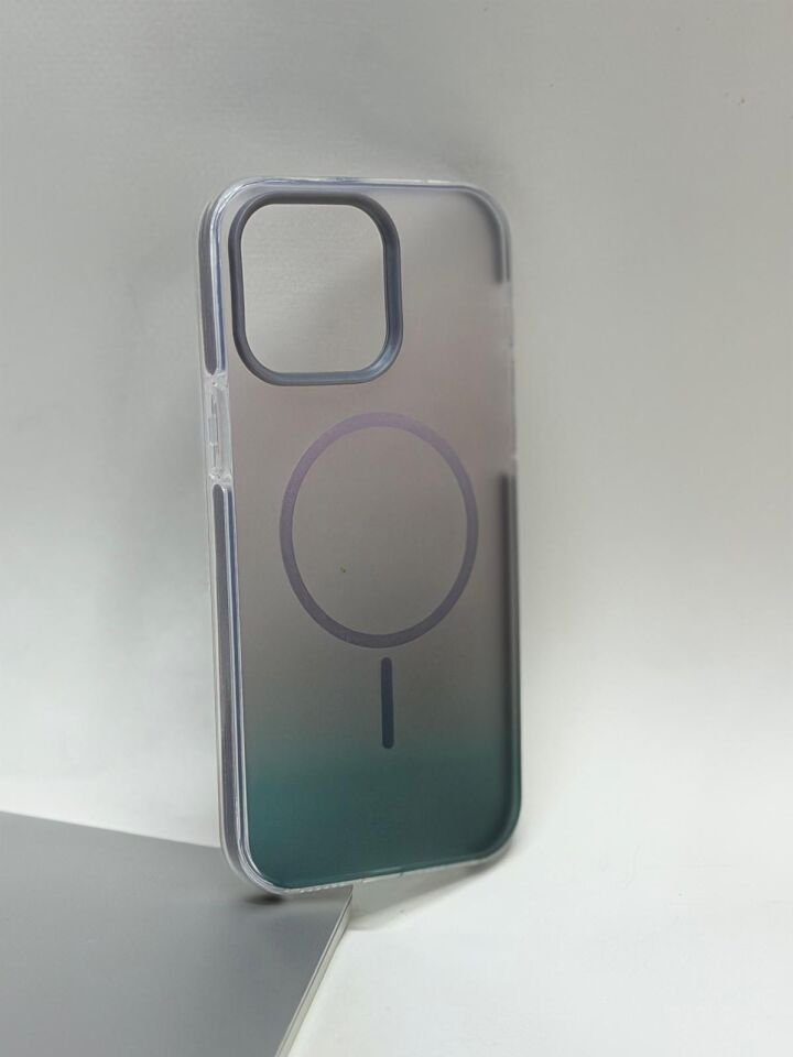 iPhone 14 Pro Max Uyumlu Rainbow MagSafe Kılıf - Renk Geçişli, Kamera Korumalı Lansman Serisi
