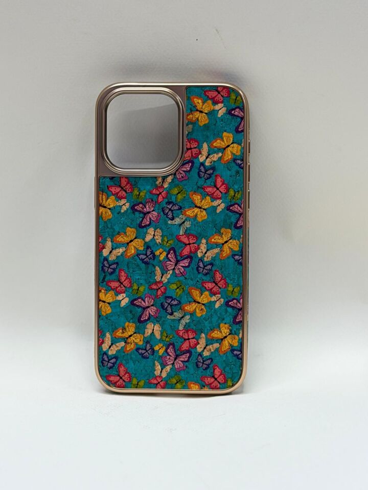 iPhone 15 Pro Max Tuval Kılıf - Egzotik Lotus Desenli Sanatsal Koruyucu