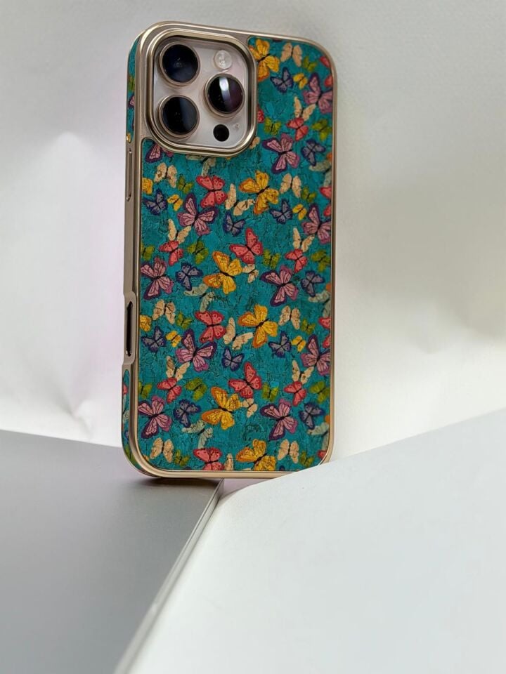 iPhone 16 Pro Max Tuval Kılıf - Egzotik Lotus Desenli Sanatsal Koruyucu Model 8