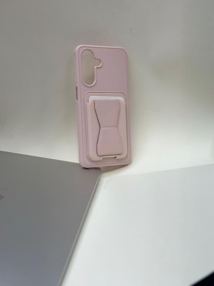 Samsung Galaxy A17 Kılıf Destekli Darbe Emici Ultra Koruma Pembe