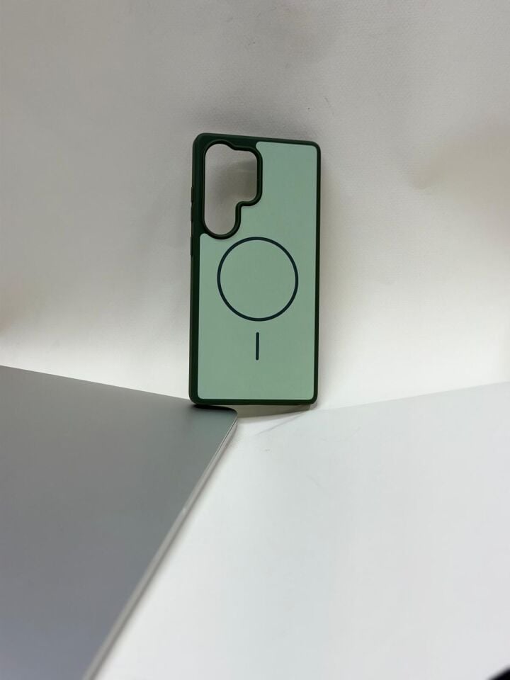 Samsung S25 Ultra MagSafe Magnetik Koruma Kılıfı Yeşil