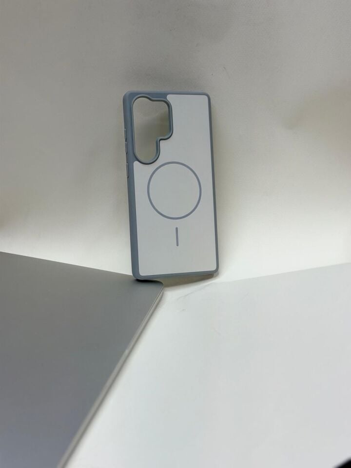 Samsung S25 Ultra MagSafe Magnetik Koruma Kılıfı Beyaz