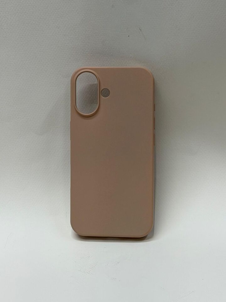 iPhone 16 İle Tam Uyumlu Premium Lansman Kılıfı - İçi Kadife Lansman Özel Silikon Kahverengi