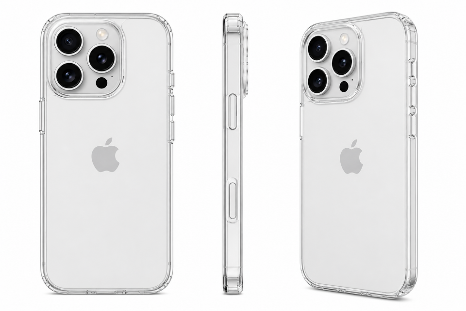 EFCASE iPhone 16 Pro Uyumlu Şeffaf Kılıf Kamera Korumalı Darbe Emici Şeffaf Silikon Kılıf