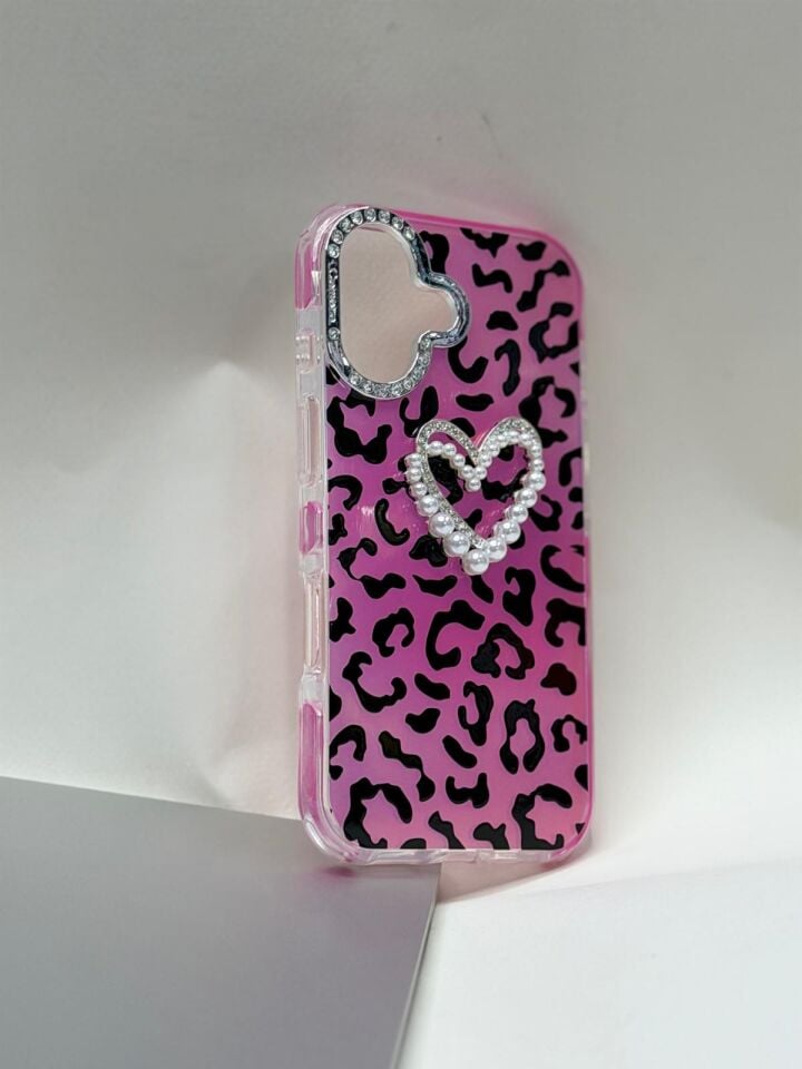 iPhone 17 Uyumlu Lüks Bling Bling Taşlı Koruyucu Kılıf - Parlak Simli Şık Tasarım