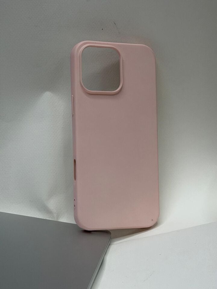 iPhone 16 Pro Max Uyumlu İçi Kadife Lansman Silikon Kılıf