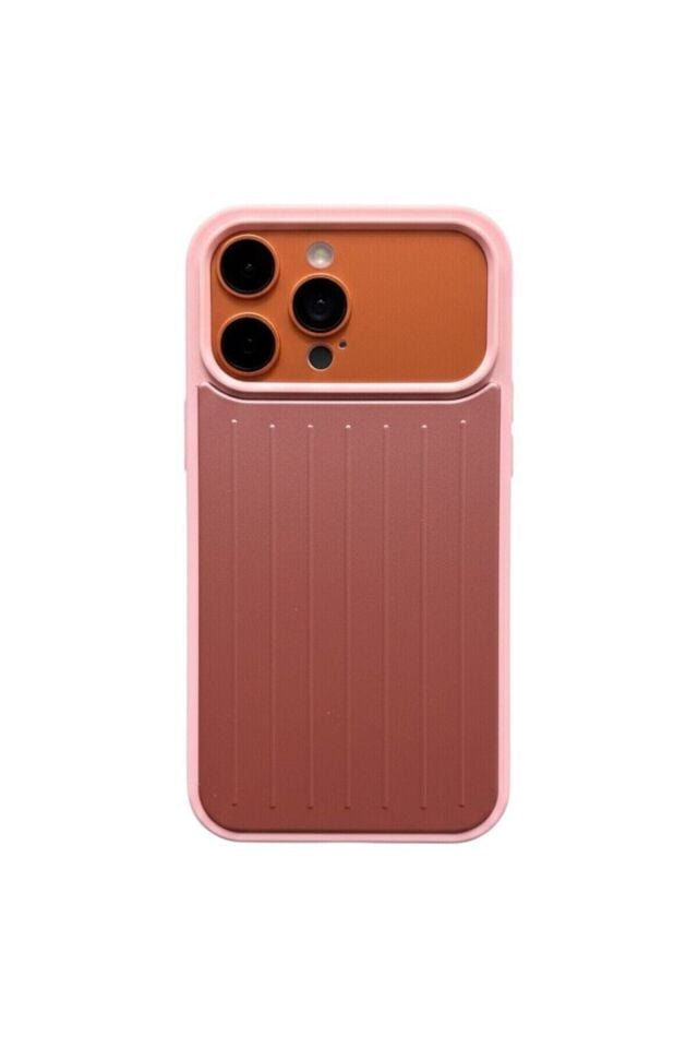 iPhone 17 Pro Valiz Tasarımlı Premium Koruma Kılıfı Pembe
