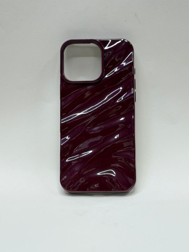 iPhone 16 Pro Max Uyumlu Bordo Lansman Kılıf - İçi Kadife Derin Koruma