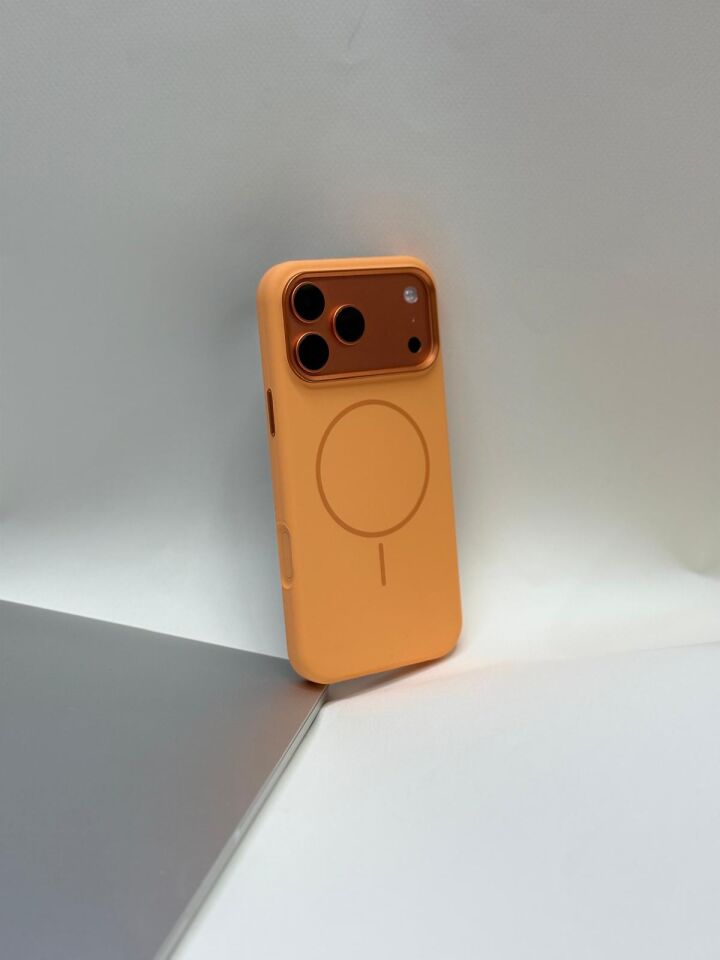 Iphone 17 Pro Max Uyumlu Magsafe Leke tutmaz Silikon Lansman Kılıf Lacivert 17 Pro Max