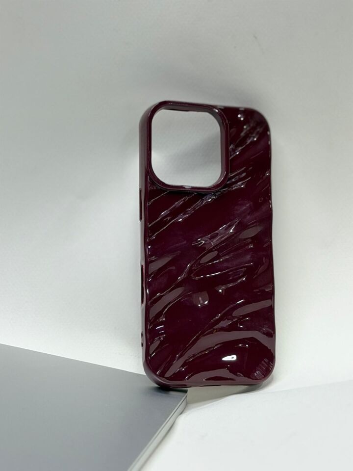 iPhone 16 Pro Kılıf - Mat Bordo Silikon Darbe Emici Esnek Kapak