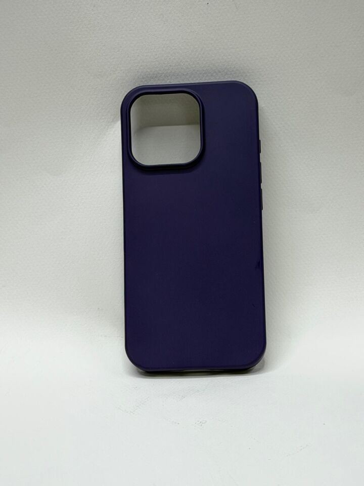 iPhone 16 Pro Uyumlu İçi Kadife Süet Astarlı İpeksi Silikon Lansman Kılıf Lacivert