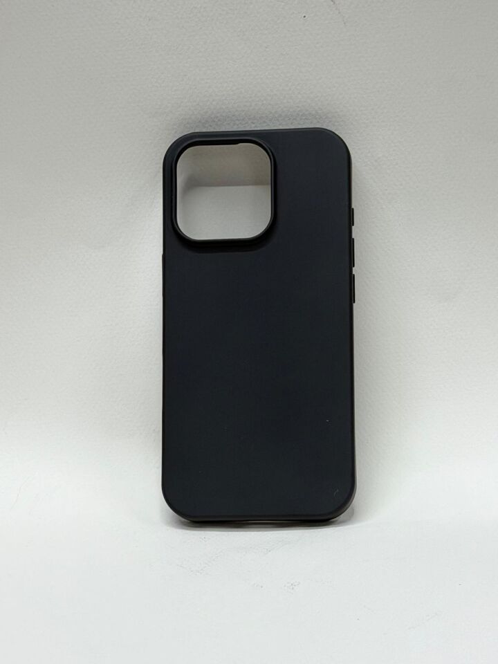 iPhone 16 Pro Uyumlu İçi Kadife Süet Astarlı İpeksi Silikon Lansman Kılıf Siyah