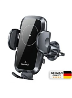 Woyax By Deji WY-HR07 15W Kablosuz Şarjlı Kancalı Havalandırma Araç İçi Telefon Tutucu