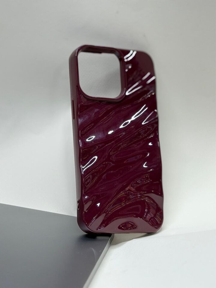 iPhone 15 Pro Max İçin Bordo MagSafe Destekli Kapaklı Standlı Kılıf