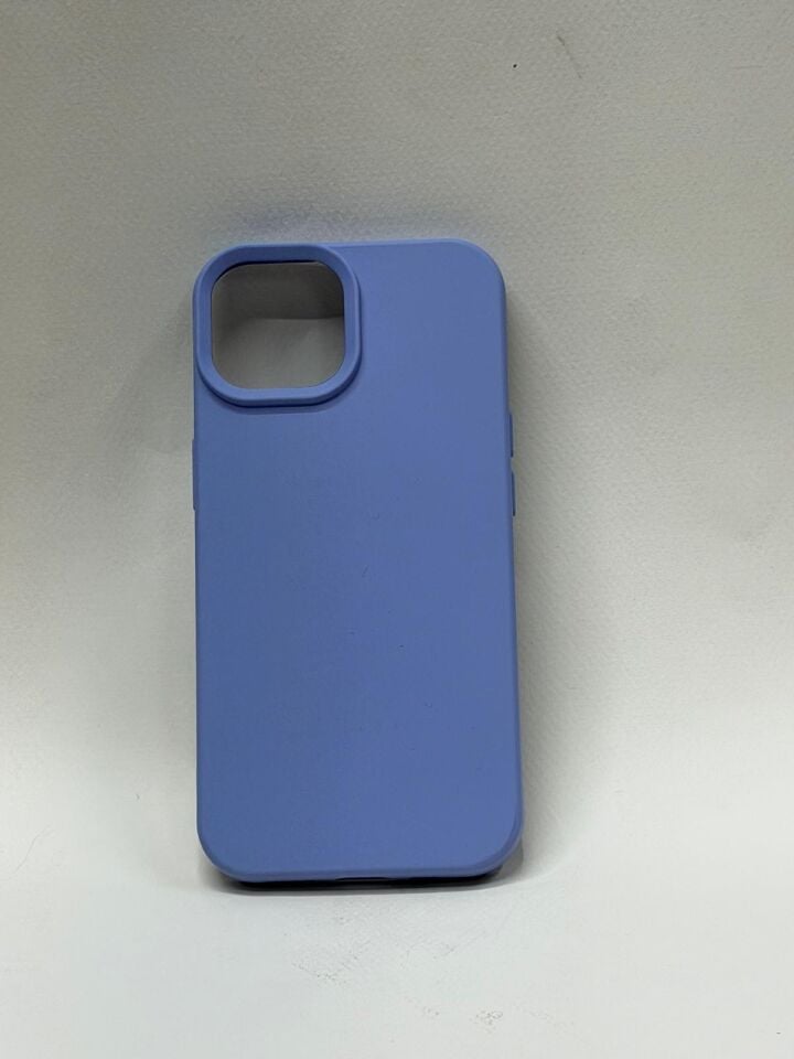 iPhone 15 Lansman Kılıfı - İçi Kadife Süet Mikrofiber Silikon Koruma
