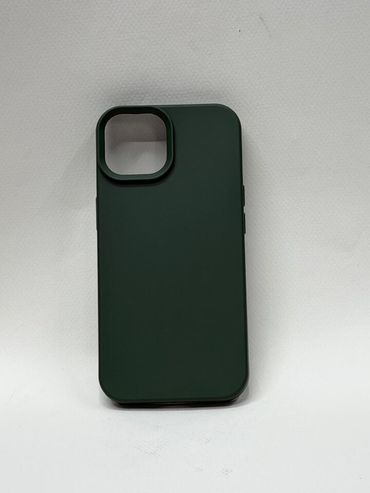 iPhone 15 Lansman Kılıfı - İçi Kadife Süet Mikrofiber Silikon Koruma